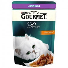 Gourmet Perle - пресервы для взрослых кошек с ягненком в подливке (85 гр.) пауч Gourmet Perle - пресервы для взрослых кошек с ягненком в подливке (85 гр.) пауч