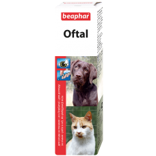 Beaphar OFTAL-Augenpfl - Средство для чистки глаз у котов, 50 мл (арт. DAI12547)