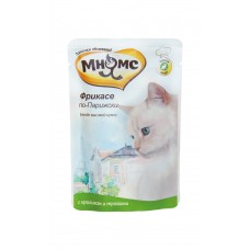 Мнямс паучи Фрикасе по-парижски - влажный полноценный корм для кошек (кролик с травами), 85 г (арт. DAI700477)
