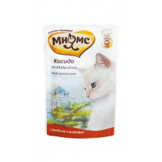 Мнямс паучи Косидо по-Мадридски (говядина с морковью) - влажный полноценный корм для кошек, 85 г (арт. DAI700491)