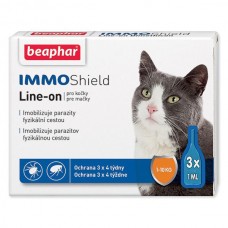 Beaphar IMMO SHIELD LINE-ON CAT - Капли от паразитов для котов Иммо-шелд с 12-недельного возраста (арт. DAI13581)