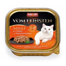 Vom Feinsten Adult GRAINFREE - консервы для кошек с курицей в морковном соусе (100 г) (арт. ВЕТ83362) Vom Feinsten Adult GRAINFREE - консервы для кошек с курицей в морковном соусе (100 г) (арт. ВЕТ83362)