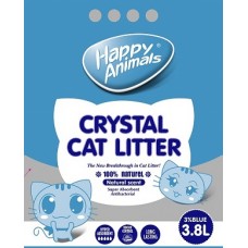 Happy Animals наполнитель силикогелевый с синей гранулой впитывающий