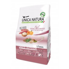 Корм Unica Natura Outdoor - для кошек, утка, рис и апельсин Корм Unica Natura Outdoor - для кошек, утка, рис и апельсин