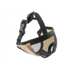 Намордник нейлоновый ECO для собак короткомордных пород, бежевый