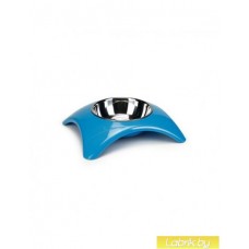 Beeztees Миска меламиновая Yuko голубая для собак 23,5х21х5,5 см (арт. ВЕТ650659)