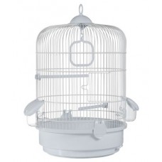 Клетка Voltrega для птиц белая, 32.5x48 см. (арт. TYZ001736B)
