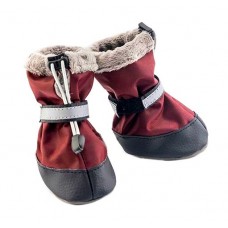 Боты для собак утеплённые, бордового цвета, несколько размеров (2 ботинка) Дарелл Боты для собак утеплённые, бордового цвета, несколько размеров (2 ботинка) Дарелл