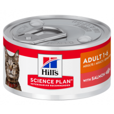 Hills Science Plan Optimal Care Adult Salmon - влажный корм для кошек со вкусом лосося (82 гр.)(арт.603986) Hills Science Plan Optimal Care Adult Salmon - влажный корм для кошек со вкусом лосося (82 гр.)(арт.603986)