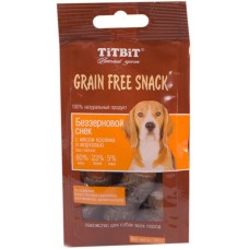 TiTBiT Снек Grain Free - беззерновое лакомство, разные вкусы, 100 г TiTBiT Снек Grain Free - беззерновое лакомство, разные вкусы, 100 г