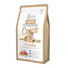 Brit Care Cat Cocco Gourmand - корм с уткой и лососем для привередливых кошек, беззерновой