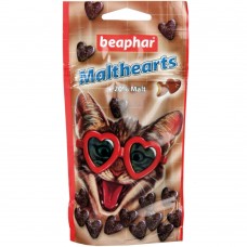 Beaphar Malt Hearts - Лакомство для котов с мальт-пастой, форма сердечки, 150 шт (арт.12930)