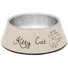 Beeztees Миска стальная для кошек, бежевая 14х4,5 см, 160 мл (арт. ВЕТ650411) Beeztees Миска стальная для кошек, бежевая 14х4,5 см, 160 мл (арт. ВЕТ650411)