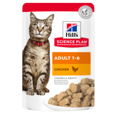 Hill's Science Plan Optimal Care Adult Chicken - консервы для взрослых кошек и котов с курицей (85 гр.) пауч арт. 604003 Hill's Science Plan Optimal Care Adult Chicken - консервы для взрослых кошек и котов с курицей (85 гр.) пауч арт. 604003
