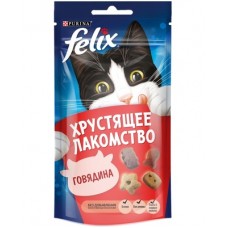 Felix - хрустящее лакомство для кошек со вкусом говядины 60 гр. Felix - хрустящее лакомство для кошек со вкусом говядины 60 гр.