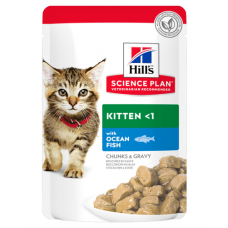 Hill's SP Kitten Healthy Ocean Fish - влажный корм для котят с океан. рыбой (85 гр.) пауч (арт. 604038) Hill's SP Kitten Healthy Ocean Fish - влажный корм для котят с океан. рыбой (85 гр.) пауч (арт. 604038)