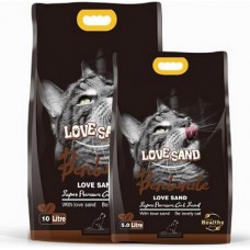 Love Sand комкующийся бентонитовый наполнитель для кошек (кофе)