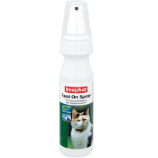 Beaphar - спрей от блох и клещей с натур. маслами (масло мангозы) для кошек с 12-и недель (150 мл) (арт. DAI13560)