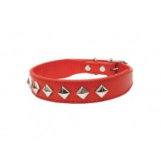 Каскад Ошейник Эко-кожа, с украшением Ромб, 25 мм*40 см Каскад Ошейник Эко-кожа, с украшением Ромб, 25 мм*40 см