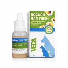 ВЕДА Лосьон Фитоэлита для чистки ушей кошек (15 г) ВЕДА Лосьон Фитоэлита для чистки ушей кошек (15 г)