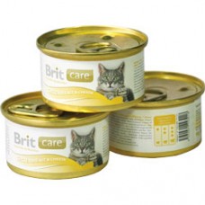 Консервы для кошек Brit Care Chicken Breast & Cheese (куриная грудка и сыр), 80 г (арт. 100059) Консервы для кошек Brit Care Chicken Breast & Cheese (куриная грудка и сыр), 80 г (арт. 100059)