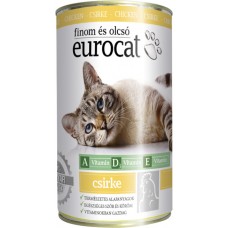 Консервы Eurocat для взрослых кошек с курицей, 415 гр. (арт. TYZ ED201)