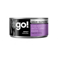 Go Grain Free Chicken Stew with Turkey + Duck — консервы для кошек беззерновые с тушеной курицей, индейкой и мясом утки Go Grain Free Chicken Stew with Turkey + Duck — консервы для кошек беззерновые с тушеной курицей, индейкой и мясом утки