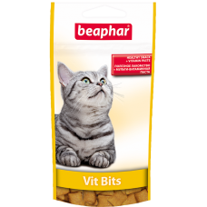 Beaphar Vit Bits - Подушечки для котов с мультивитаминной пастой, 35 г (арт. DAI12625) Beaphar Vit Bits - Подушечки для котов с мультивитаминной пастой, 35 г (арт. DAI12625)