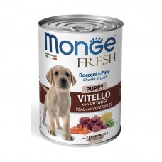 MONGE FRESH PUPPY VEAL / VEGET Консервы - корм для щенков, телятина/овощи (400 г)