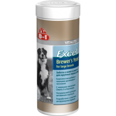 8 in 1 Excel Brewer's Yeast-Бреверс-пивные дрожжи для крупных собак 80 таб