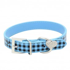 Ошейник для собачки в клеточку с подвеской ДиАнКари