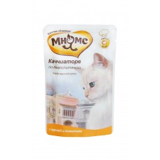 Мнямс паучи Каччиаторе по-Неаполитански (курица с томатами) - влажный полноценный корм для кошек, 85 г (арт. DAI700514)