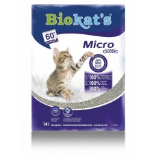 Biokat's Micro Classic - наполнитель комкующийся с мелкими гранулами для котят и короткошерстных кошек