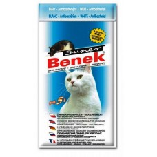Super Benek Antibakterial - наполнитель антибактериальный для котят и котов комкующийся из глины