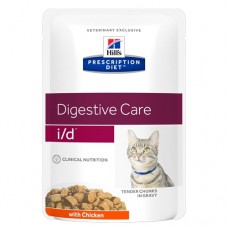 Hill's PD Feline i/d Gastrointestinal Health Chicken - пресервы для проф. забол. ЖКТ у кошек (85 гр. пауч) арт. 3407 Hill's PD Feline i/d Gastrointestinal Health Chicken - пресервы для проф. забол. ЖКТ у кошек (85 гр. пауч) арт. 3407