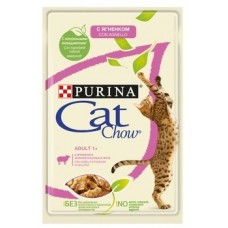 Cat Chow - паучи для взрослых кошек, кусочки в желе с ягненком и зеленой фасолью 85 гр. Cat Chow - паучи для взрослых кошек, кусочки в желе с ягненком и зеленой фасолью 85 гр.