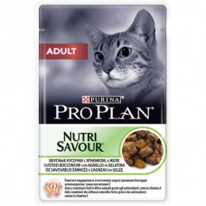 Pro Plan Adult Lamb - консервы для котов и кошек кусочки в желе с ягненком ( 85 гр. - пауч)