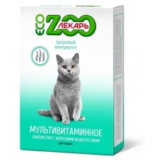 ZOOлекарь - мультивитаминное лакомство для кошек, повышающее иммунитет с водорослями, 90 таб (арт. TYZ EVC017)