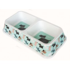 Миска бамбуковая для кошек For Friends двойная с рисунком 2*0,33 л. (арт TYZ BO-3029A) Миска бамбуковая для кошек For Friends двойная с рисунком 2*0,33 л. (арт TYZ BO-3029A)