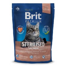 Brit Premium Cat Sterilized Salmon - сухой корм для стерилизованных кошек и кастрированных котов с лососем