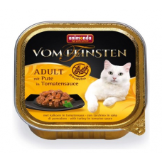 Vom Feinsten Adult GRAINFREE - консервы для кошек с индейкой в томатном соусе (100 г) (арт. ВЕТ83360) Vom Feinsten Adult GRAINFREE - консервы для кошек с индейкой в томатном соусе (100 г) (арт. ВЕТ83360)