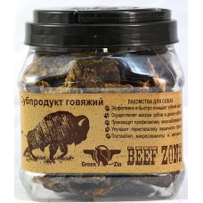 Green Qzin Лакомство для собак сушеное говяжье мясо, №3 слайсами (арт. TYZ 733676)
