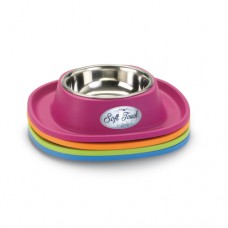 Georplast Миска для кошек Soft touch inox-small на резиновой подставке (арт. TYZ 20051) Georplast Миска для кошек Soft touch inox-small на резиновой подставке (арт. TYZ 20051)