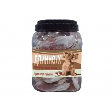 Green Qzin Лакомство для собак ДЛИННОУХ Сушеные уши кролика с крольчатиной (арт. TYZ 717225)