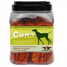 Green Qzin Лакомство для собак СИЛА (Сушеная куриная вырезка) (арт. TYZ 157147)