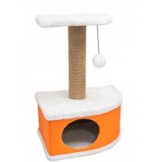 Redplastic Домик-когтеточка угловой, Конфетти, (иск. мех, экокожа, джут) 49х37хh70 см, несколько цветов Redplastic Домик-когтеточка угловой, Конфетти, (иск. мех, экокожа, джут) 49х37хh70 см, несколько цветов