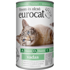 Консервы Eurocat для взрослых кошек с олениной, 415 гр. (арт. TYZ ED204)