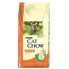 Cat Chow Adult Chicken - корм для взрослых кошек с повышенным содержанием мяса птицы