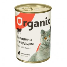 Organix влажный корм для кошек с говядиной и сердцем Organix влажный корм для кошек с говядиной и сердцем