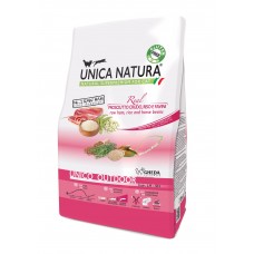 Unica Natura Outdoor - корм для кошек, ветчина, рис и бобы